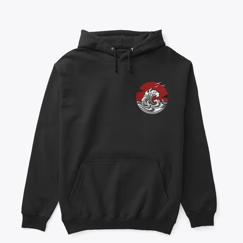 Red Wave Hoodie